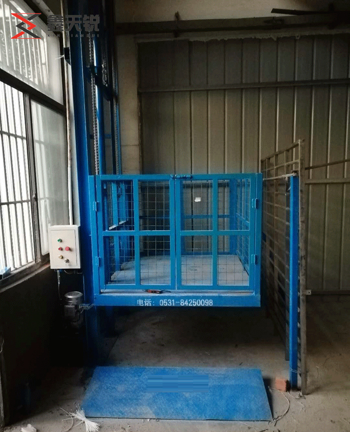 桂林单轨单缸导轨式升降机